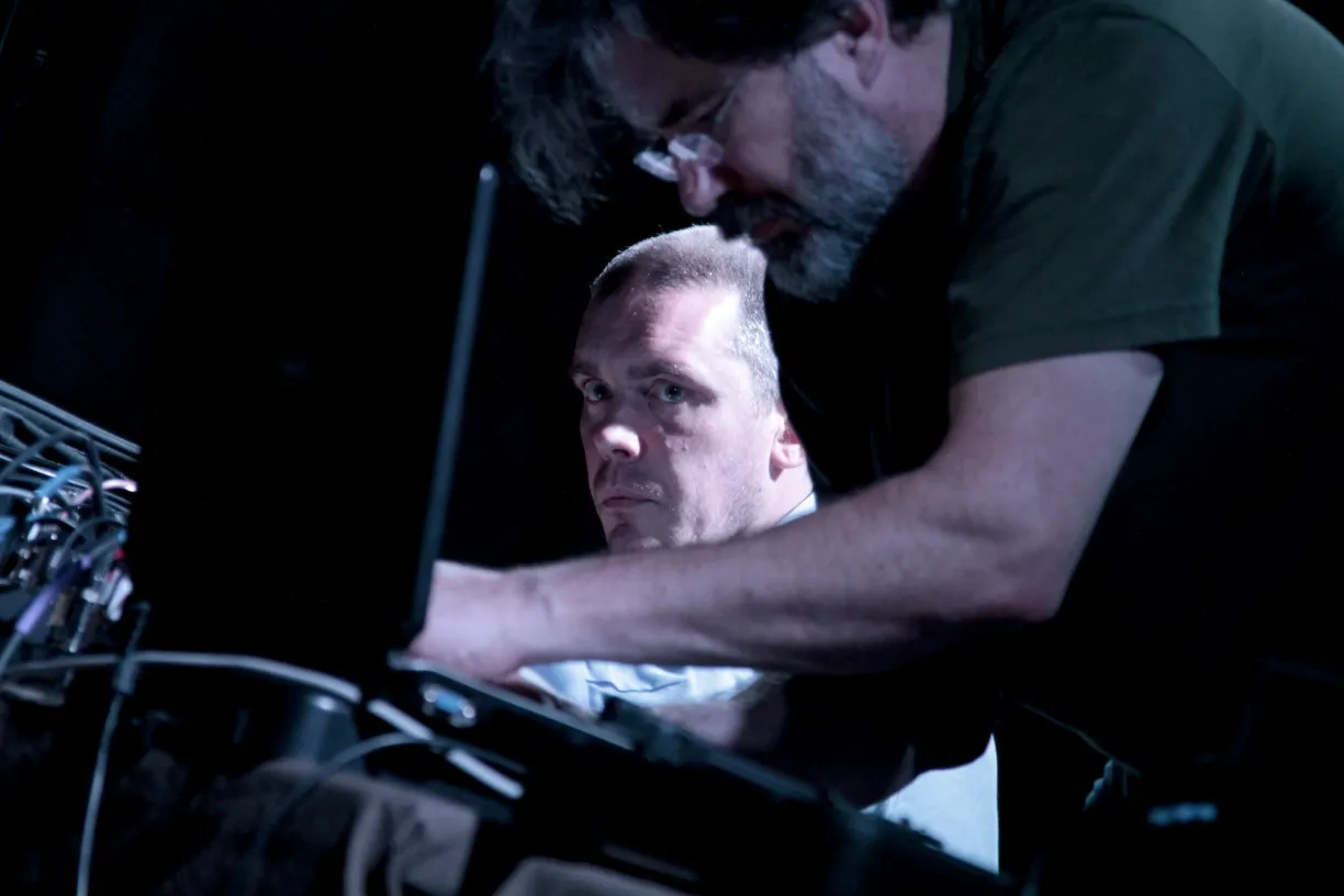 Graham Lambkin and Jason Lescalleet by Bradley Buehring 9/28/13